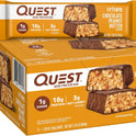 Quest Nutrition Crispy Chocolate Peanut Butter Hero Protein Bar, 18g Protein, 1g Sugar, 3g Net Carb, Gluten Free Protein Snack, Keto Friendly, 12 Count