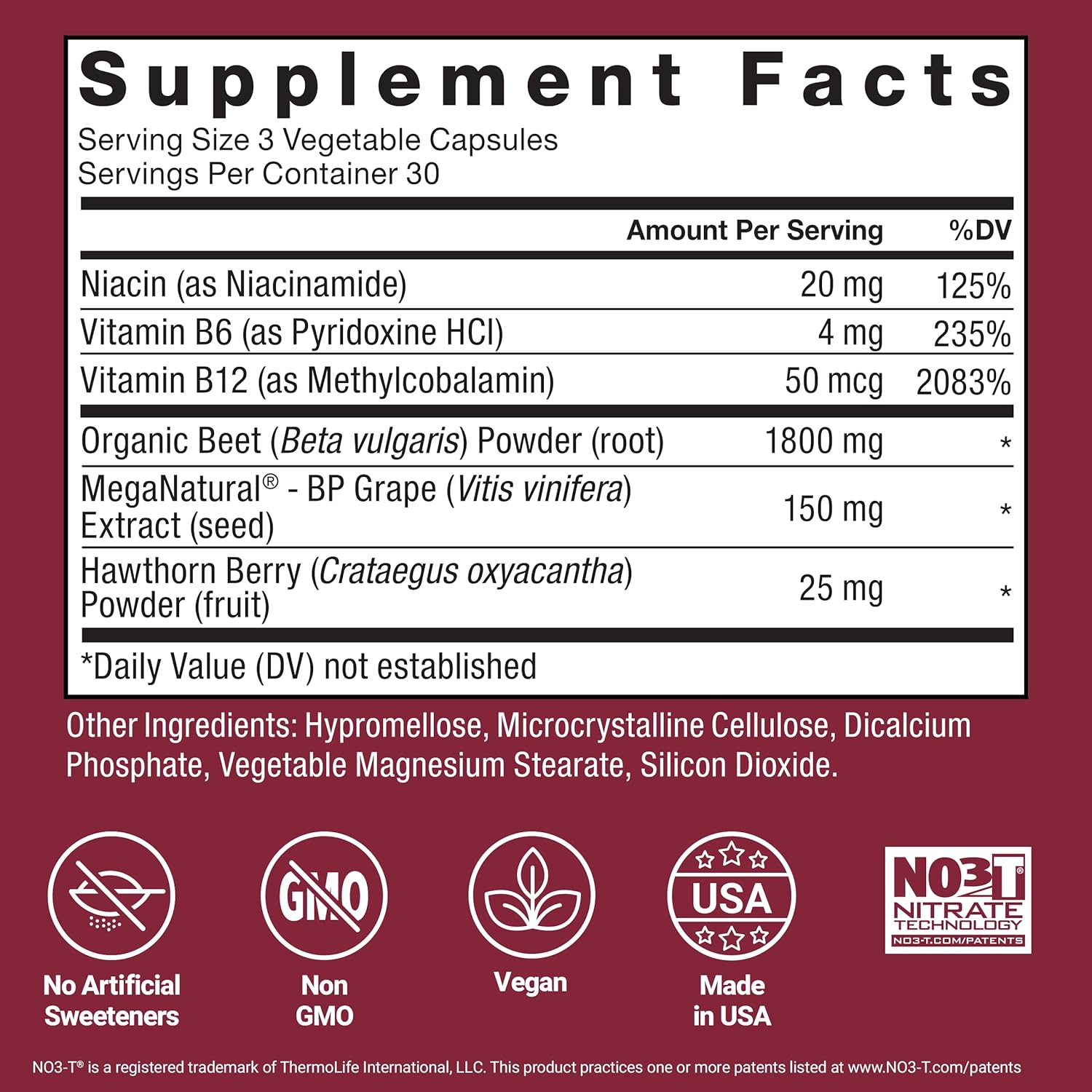 Force Factor Total Beets Blood Pressure Support Beet Root Capsules, 1800mg Organic Beet Root Powder Beet Supplement with Hawthorn Berry to Support Circulation and Blood Flow, 90 Vegetable Capsules