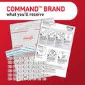 Command Indoor Mini Light Clips, 45 Clear Clips and 54 Command Strips, Damage Free Hanging Christmas Decorations, Wall Clips for Hanging Lights and Cable Management, Holds up to 0.3 lb