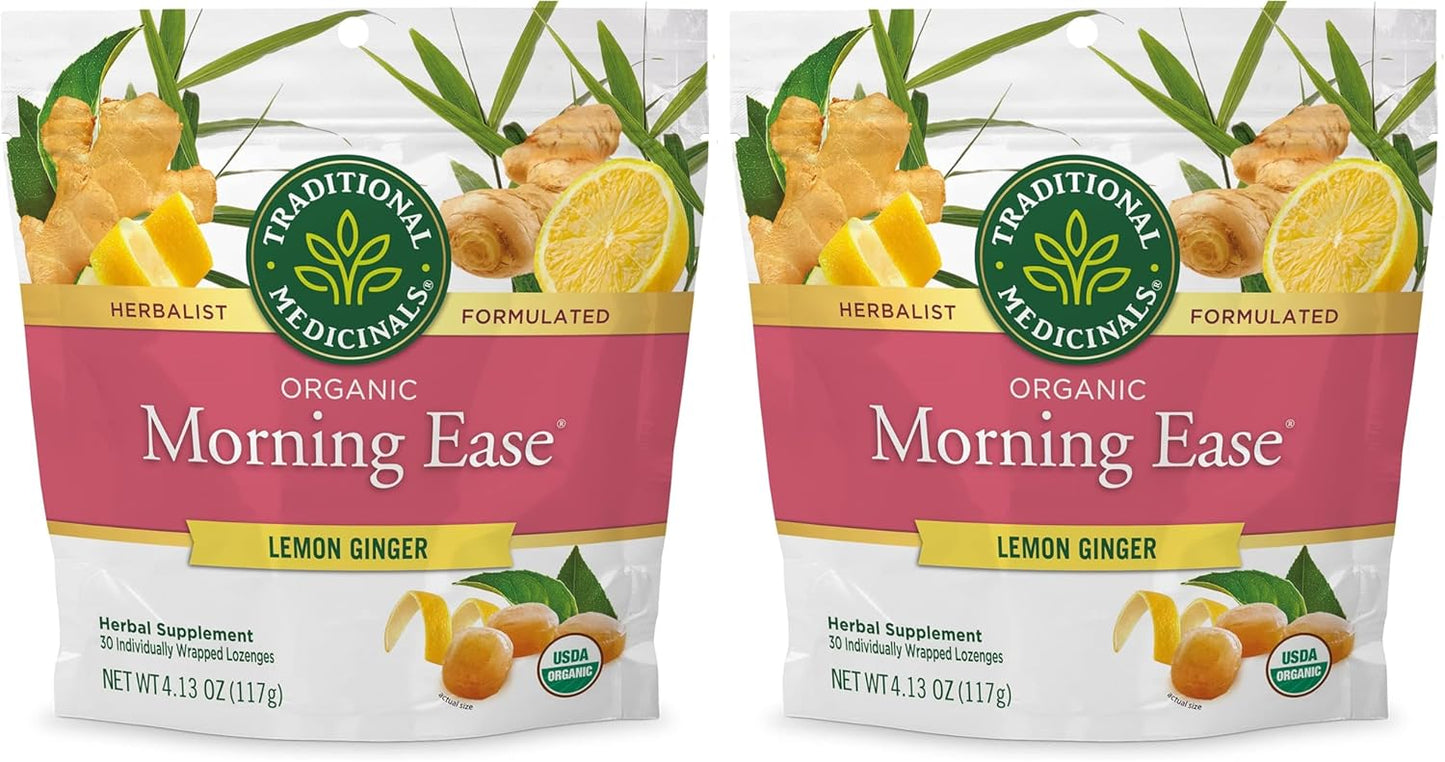 Traditional Medicinals Organic Belly Comfort Lozenges Lemon Ginger