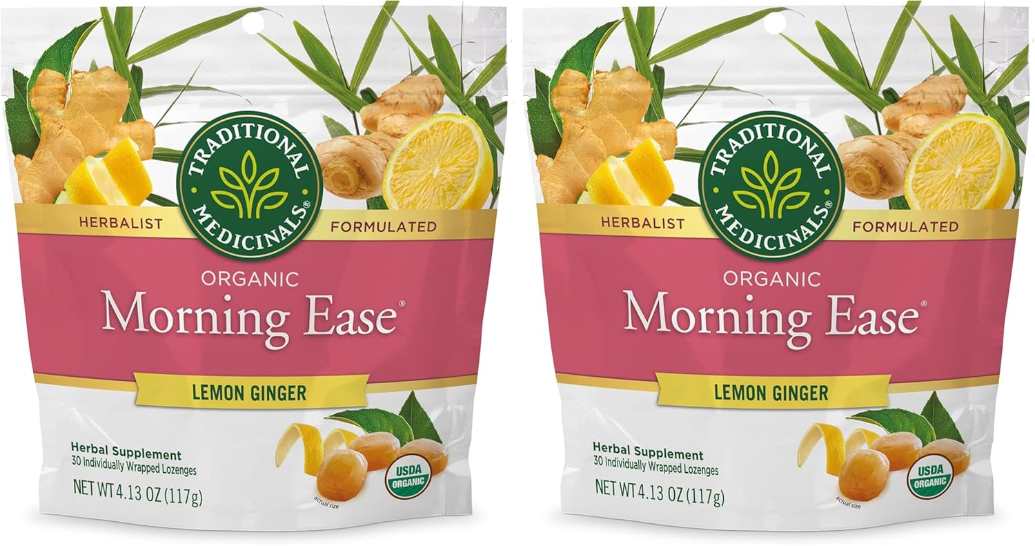 Traditional Medicinals Organic Belly Comfort Lozenges Lemon Ginger