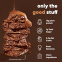 IQBAR Brain and Body Plant Protein Bars - Chocolate Lovers Variety - 12-Count - Keto, Vegan, High Fiber, Gluten Free, Dairy Free, Low Sugar Snack with Nutrients for Focus, Energy, Meal Replacement