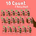 BEAR Real Fruit Snack Rolls - Gluten Free, Vegan, and Non-GMO - Strawberry – 36 Rolls, Healthy School And Lunch Snacks For Kids And Adults, 0.7 Ounce (Pack of 18)