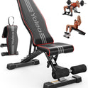 YOLEO Adjustable Weight Bench, ASTM-Certified 827LBS, 95% Pre-Assembled, Foldable Gym Bench