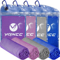 YQXCC Cooling Towels | 4 Pack 47"x12" | Instant Chilling for Workout, Sports & More