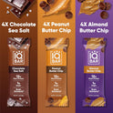 IQBAR Brain and Body Plant Protein Bars - Chocolate Lovers Variety - 12-Count - Keto, Vegan, High Fiber, Gluten Free, Dairy Free, Low Sugar Snack with Nutrients for Focus, Energy, Meal Replacement