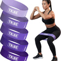 Tribe Fabric Resistance Bands for Working Out - 5 Piece Set for Legs and Glutes
