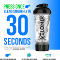 Velomix 24oz Electric Protein Shaker Bottle | USB-C Rechargeable
