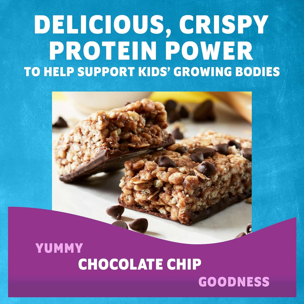 Zbar Protein - Chocolate Chip - Crispy Snack Bars - Made with Organic Oats - Non-GMO - 5g Protein - Gluten Free Protein Bars (15 Pack)