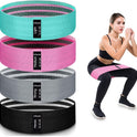 Fabric Resistance Bands, 3 Levels for Workout, Leg Strength Training, Rehab, Yoga
