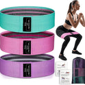 Renoj 3-Set Resistance Bands for Pilates, Yoga, Home Gym