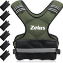 Zelus Adjustable Weighted Vest for Men & Women - 4-10lb/11-20lb/20-32lb Workout Vest