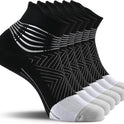 IRAMY Compression Ankle Support Socks Women - Wicking, Cushioned Athletic, Plantar Fasciitis Relief