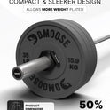 DMoose Fitness Barbell Clips 2 Inch - Quick Release Collars for Weightlifting