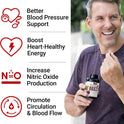 Force Factor Total Beets Blood Pressure Support Beet Root Capsules, 1800mg Organic Beet Root Powder Beet Supplement with Hawthorn Berry to Support Circulation and Blood Flow, 90 Vegetable Capsules