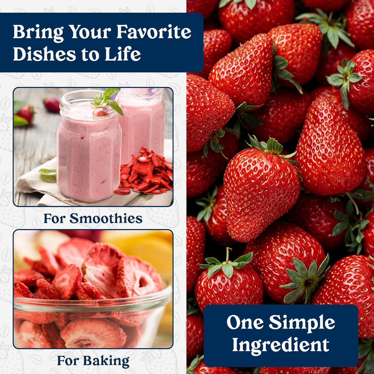 Augason Farms Freeze Dried Sliced Strawberries Can, Emergency Food Supply, Everyday Meals, 18 Servings