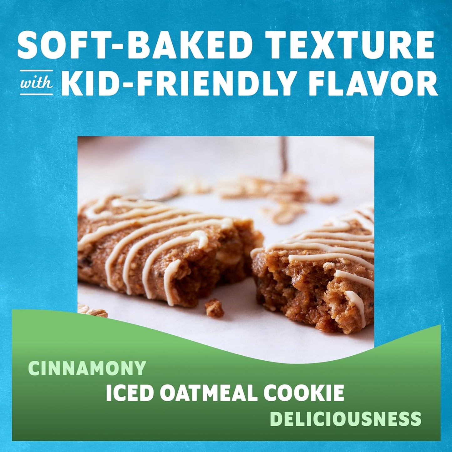 Zbar - Iced Oatmeal Cookie - Soft-Baked Energy Snack Bars - Non-GMO - 12g Whole Grains - USDA Organic Granola Bars (24 Pack)