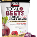 Force Factor Total Beets Heart Health Chews with Beetroot Powder, CoQ10, and B Vitamins