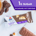 Atkins Endulge Caramel Nut Chew Bar, Low Sugar Snack, Dessert Bar, High Fiber Bar 1g Sugar, 10 Count
