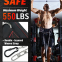Dip Belt With 37-40" Chain, 550-650lbs Capacity, Weightlifting Belt for Dips & Pullups