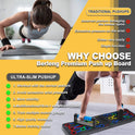 IUT Fitness 15-in-1 Push Up Board for Full-Body Workout Equipment