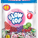 Charms Blow Pop Lollipops - Individually Wrapped Dual Candy and Gum Suckers - Peanut Free, Gluten Free - Bulk Treat for Kids and Adults - Assorted Flavors, 45 Count (29.25 oz.)