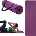 Gaiam 10mm Yoga Mat with Carrying Strap for Home & Gym Workouts