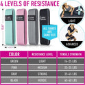 Resistance Bands for Working Out with 4 Booty Bands Set