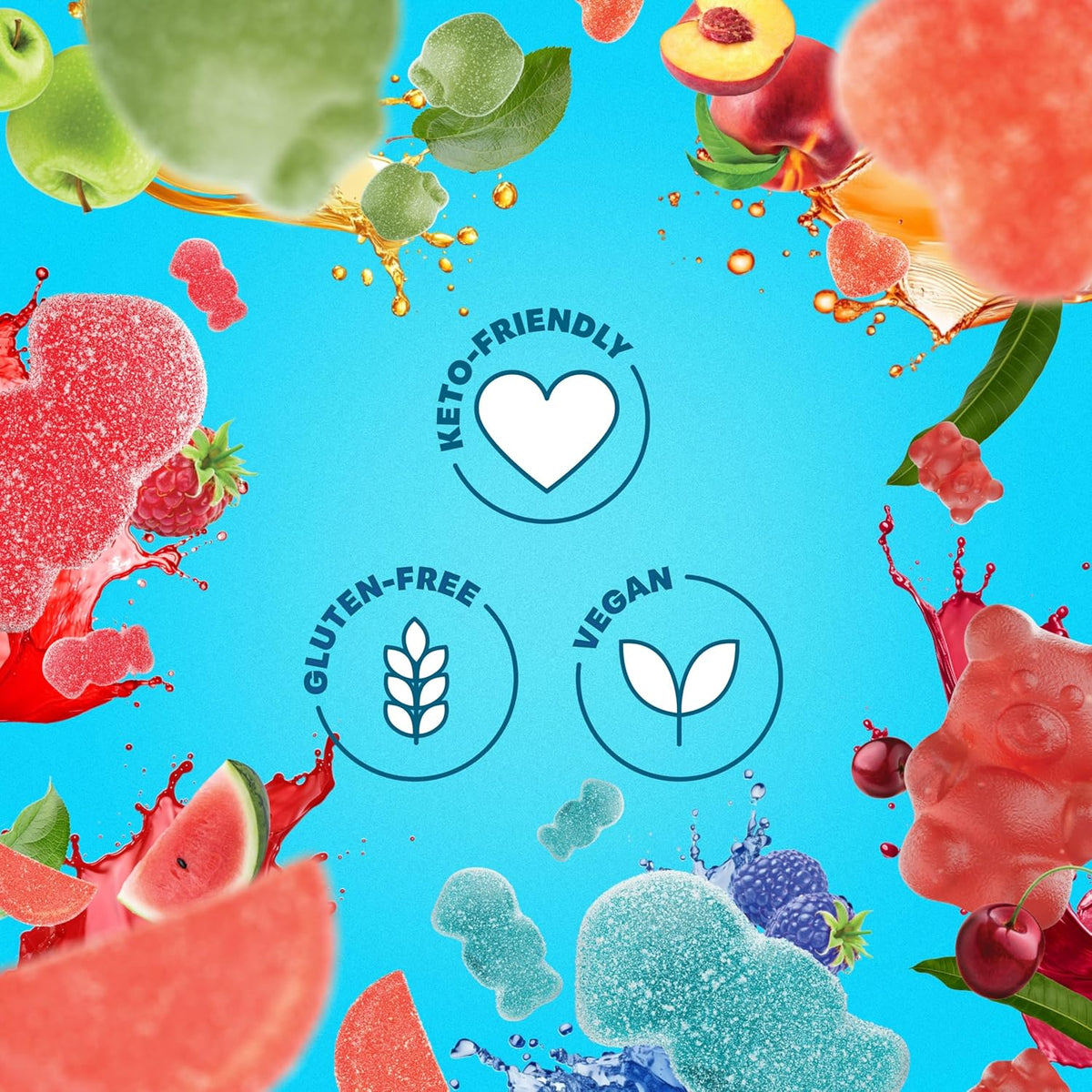 Shameless Snacks - Healthy Low Calorie Snacks, Low Carb Keto Gummies (Gluten Free Candy) - 6 Pack Super Variety Pack