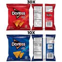 Doritos Flavored Tortilla Chips, Favorites Variety Pack (Nacho Cheese and Cool Ranch), 1 Ounce (Pack of 40)