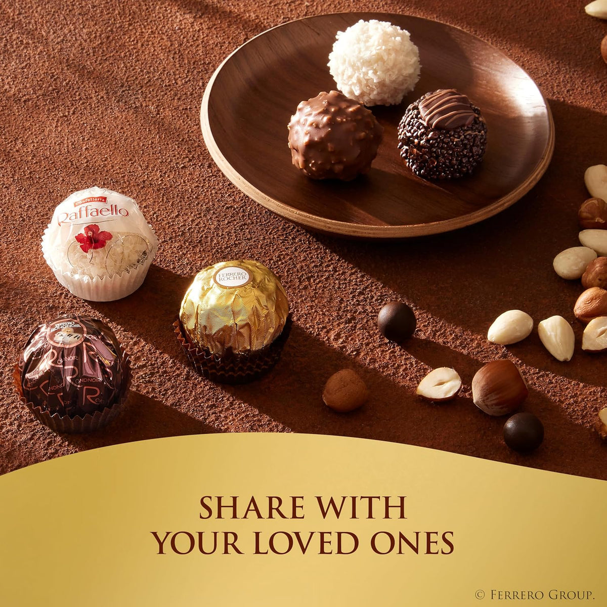 Ferrero Collection, 12 Count, Premium Gourmet Assorted Hazelnut Milk Chocolate, Dark Chocolate and Coconut, 4.6 oz