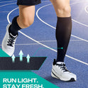 Knee Length Compression Socks for Women and Men, 15-20mmHg