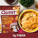 Quest Nutrition BBQ Protein Chips, 19g Protein, 4g Net Carb, Gluten Free, 1.1 oz (Pack of 12)