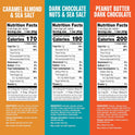 KIND Nut Bars, Variety Pack, Dark Chocolate Nuts & Sea Salt, Peanut Butter Dark Chocolate, and Caramel Almond Sea Salt, Gluten Free, Low Sugar, 5-7g Protein, 12 Count