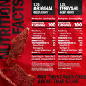 Jack Link's Beef Jerky Variety Pack - Includes Original and Teriyaki Jerky, Bulk Protein Snack Pack, Good Source of Protein, Meat Snacks Made with 100% Beef, Individual Bags - 1.25 Oz (Pack of 9)