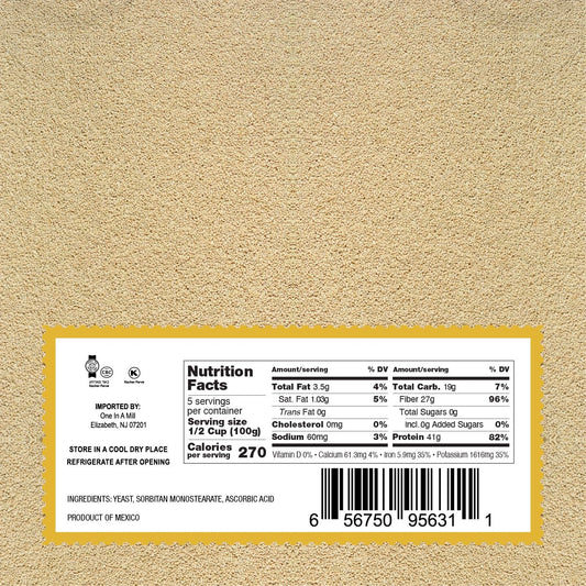 One in a Mill Instant Dry Yeast | 1.1 LB (Pack Of 1) [IMPROVED] Fast Acting Self Rising Yeast for Baking Bread, Cake, Pizza Dough Crust | Kosher | Quick Rapid Rise Leavening Agent for Pastries