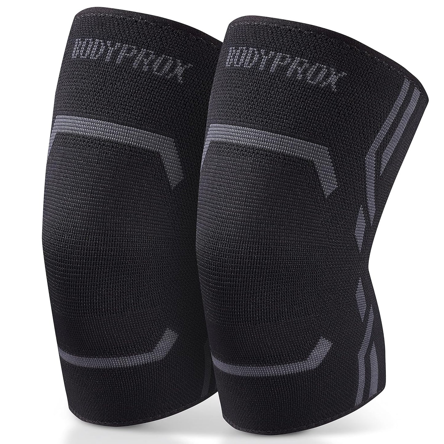 Bodyprox Knee Compression Sleeve for Men and Women, Medium, 2 Pack