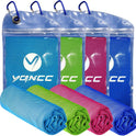 YQXCC Cooling Towels | 4 Pack 47"x12" | Instant Chilling for Workout, Sports & More