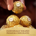 Ferrero Rocher, Premium Milk Chocolate Hazelnut, Individually Wrapped Chocolate Gift Box, 24 Count, 10.6 oz