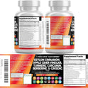 Clean Nutraceuticals Ceylon Cinnamon Capsules with Berberine Turmeric and Apple Cider Vinegar Supplement