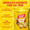 Frito Lay's Classic Potato Chips Bags, 1 Oz, 10 Ct