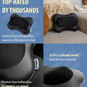 Zyllion Shiatsu Back and Neck Massager with Heat - 3D Electric Kneading Deep Tissue Massage Pillow
