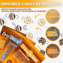 Drizzilicious Mini Rice Cakes Variety Pack - Rice Crisps, Healthy Snack for Adults and Kids, Flavored Rice Cakes, Vegan, Gluten Free, Allergen Free, Only 90 Calories Per Bag - 0.74 oz (Pack of 12)