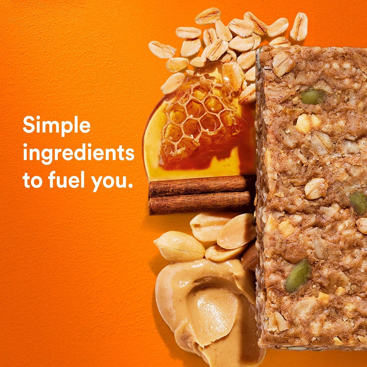 RXBAR Nut Butter and Oat Protein Bars, Protein Snacks, Snack Bars, Honey Cinnamon Peanut Butter, 23.2oz Box (12 Count)