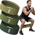 Tribe Fabric Resistance Bands - 3 Pack for Workout, Booty, Legs & Glute - Non-Slip Exercise Bands